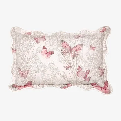 Dunelm Botanica Butterfly Blush Pillow Sham Pink