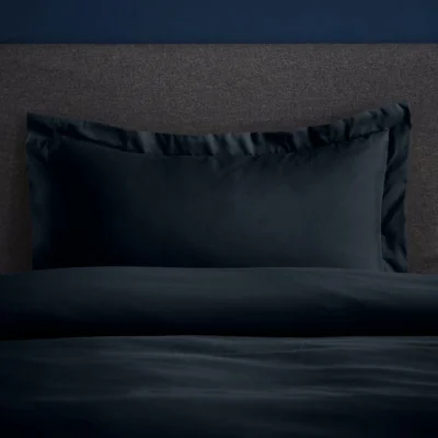 Dunelm Fogarty Soft Touch Luxe Navy Oxford Pillowcase Luxe Navy