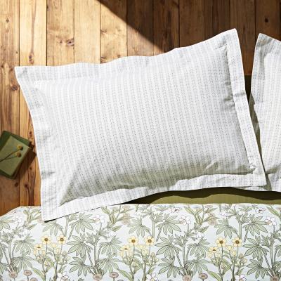 Dunelm Meadow Green 100% Cotton Oxford Pillowcase Green/White