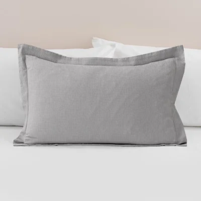 Dunelm Alston Waffle Oxford Pillowcase Charcoal