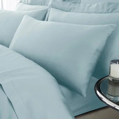 Dunelm Hotel 230 Thread Count 100% Cotton Sateen Standard Pillowcase Pair