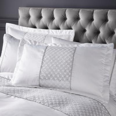 Dunelm Catherine Lansfield Deco Sequin Quilted Pillowsham Pair