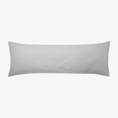 Dunelm Pure Cotton Large Bolster Pillowcase Silver
