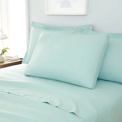 Dunelm Fogarty Soft Touch Box Pillowcase Duck Egg (Blue)