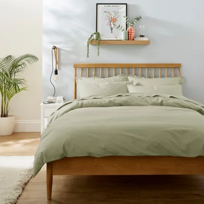 Dunelm Pure Cotton Standard Pillowcase Pair Cream
