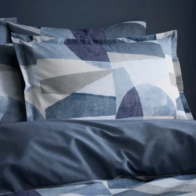 Dunelm Bronte Geo Polycotton Oxford Pillowcase