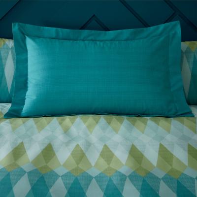 Dunelm Elements Maverick Teal Oxford Pillowcase Blue