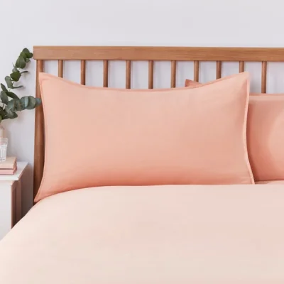 Dunelm Washed Super Soft Pillowcase Pair pink