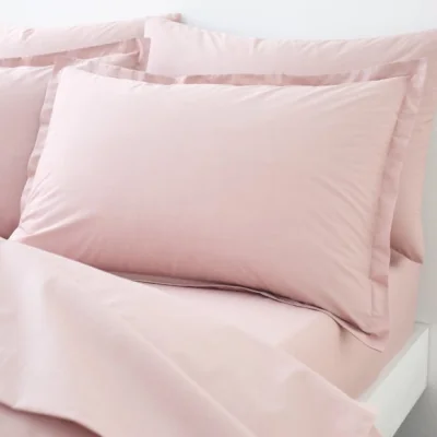 Dunelm Organic Cotton Oxford Pillowcase Blush