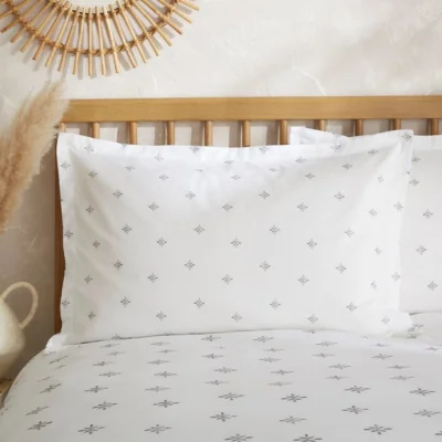 Dunelm Zarah Motif 100% Cotton Oxford Pillowcase