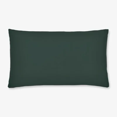 Dunelm Pure Cotton Plain Dye Standard Pillowcase Pair Bottle (Green)