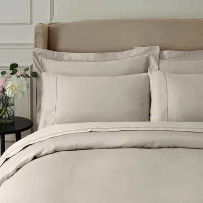 Dunelm Dorma Egyptian Cotton Sateen 1000 Thread Count Oxford Pillowcase Champagne