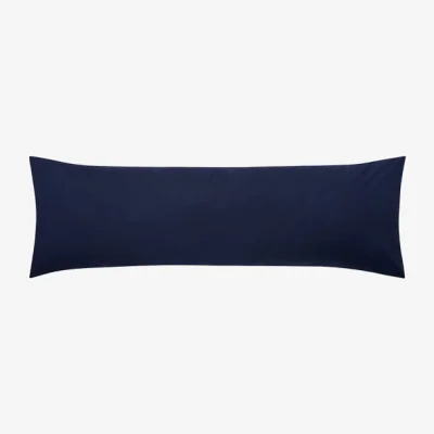 Dunelm Pure Cotton Large Bolster Pillowcase Luxe Navy