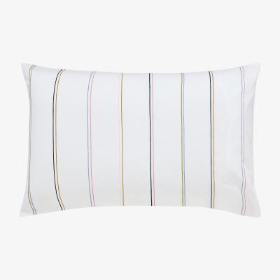 Dunelm Joules Countryside Scene 100% Cotton Housewife Pillowcase Pair White, Blue and Pink