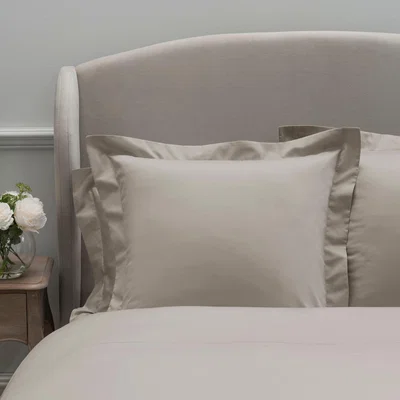 Dunelm Dorma 300 Thread Count 100% Cotton Sateen Plain Continental Square Pillowcase Natural