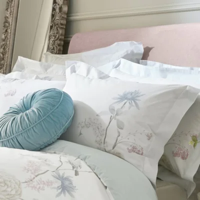 Dunelm Holly Willoughby Nia Floral Pastel Cotton Oxford Pillowcase Pastel (Multi Coloured)