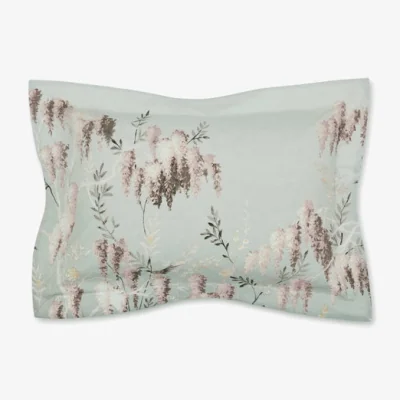 Dunelm Riona Gardens Sage Oxford Cotton Pillowcase Sage