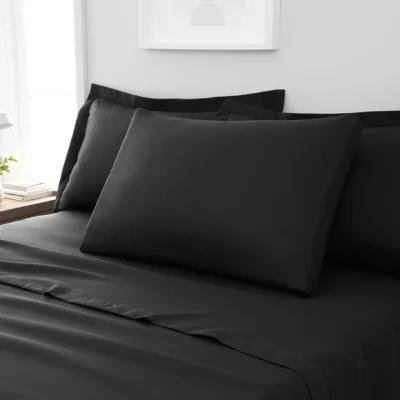 Dunelm Fogarty Soft Touch Box Pillowcase Black