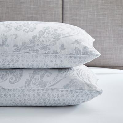 Dunelm Dorma Orvieto Grey 100% Cotton Housewife Pillowcase Pair Light Grey