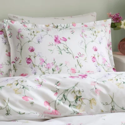 Dunelm Raya Sweetpea Polycotton Oxford Pillowcase