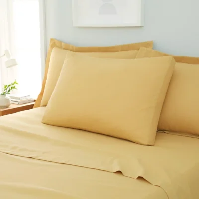 Dunelm Fogarty Soft Touch Box Pillowcase Ochre