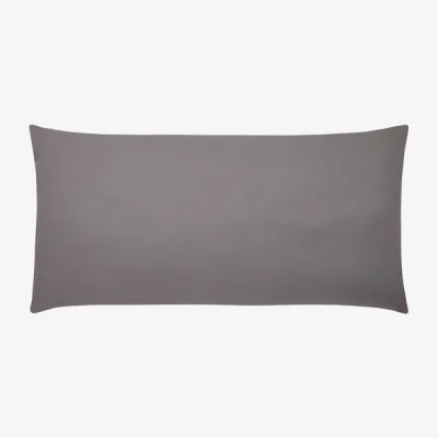 Dunelm Pure Cotton Kingsize Pillowcase Pair Dove (Grey)