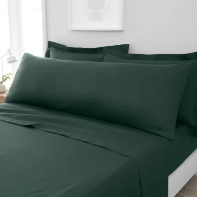 Dunelm Fogarty Soft Touch Large Body Pillowcase Forest (Green)