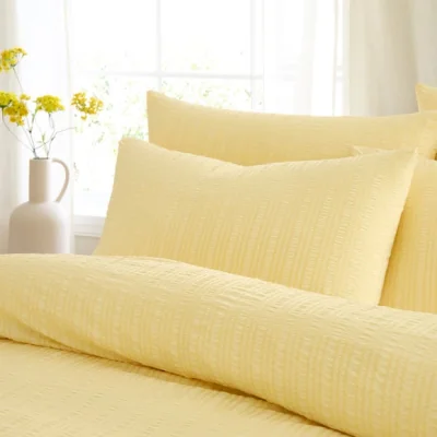 Dunelm Finn Seersucker Standard Pillowcase Pair