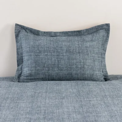 Dunelm Grayson Pacific Oxford Pillowcase Pacific Blue