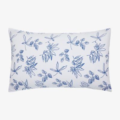 Dunelm Joules Crayon Floral Blue 100% Cotton Housewife Pillowcase Pair MultiColoured