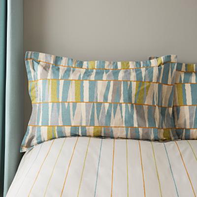 Dunelm Elements Kolla Oxford Pillowcase Blue