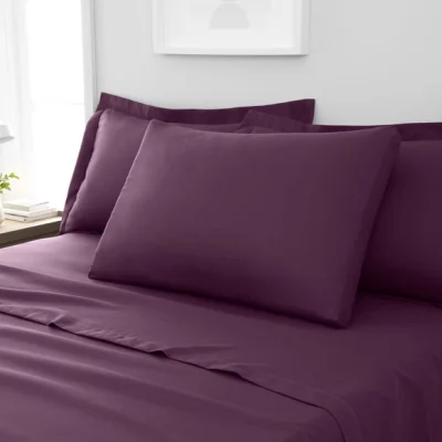 Dunelm Fogarty Soft Touch Box Pillowcase Plum Purple