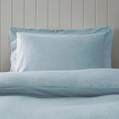 Dunelm Soft & Cosy Luxury Oxford Pillowcase Duck Egg (Blue)