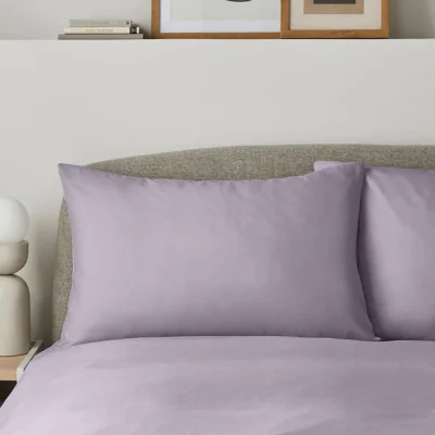 Dunelm Super Soft Standard Pillowcase Purple