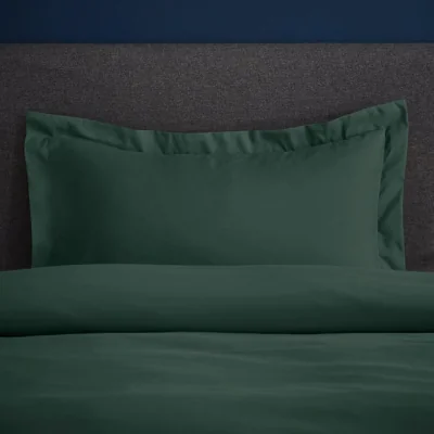 Dunelm Fogarty Soft Touch Oxford Pillowcase Forest (Green)