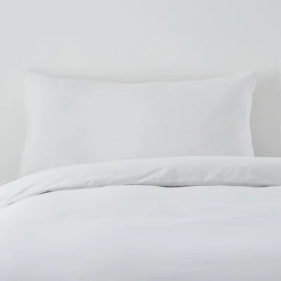 Dunelm Cotton Rich Pillowcase Pair White