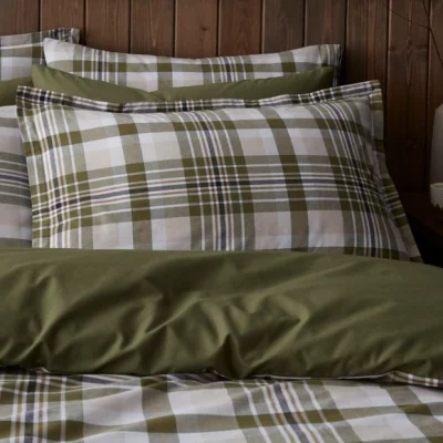 Dunelm Oakley Woven Check 100% Cotton Oxford Pillowcase