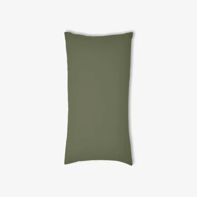 Dunelm Pure Cotton Plain Dye Kingsize Standard Pillowcase Olive