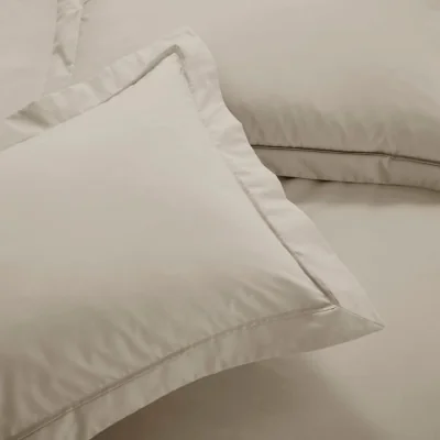 Dunelm Dorma Egyptian Cotton 400 Thread Count Percale Oxford Pillowcase Cream