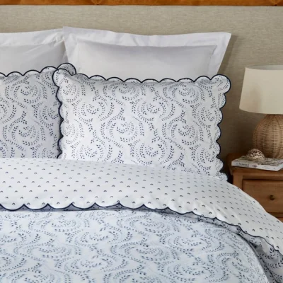 Dunelm Dorma Eventide 100% Cotton Standard Pillowcase Pair Blue