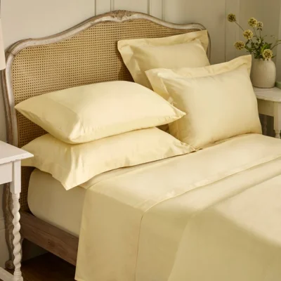 Dunelm Dorma Luxe Egyptian Cotton Sateen Cuff Pillowcase
