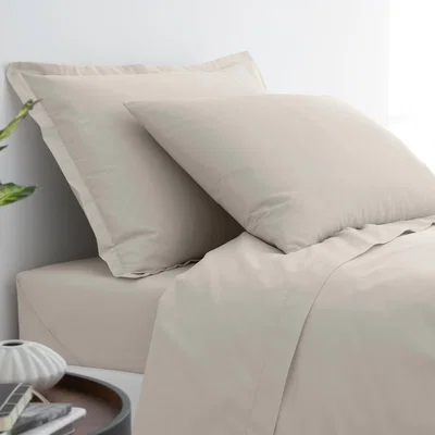 Dunelm Pure Cotton Oxford Pillowcase Sandstone