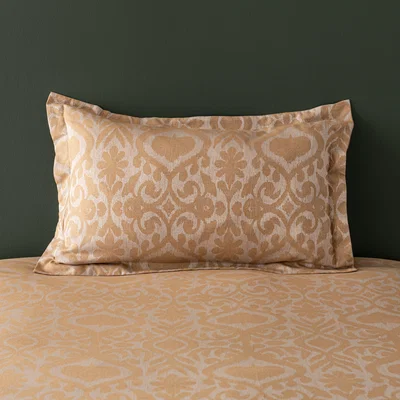 Dunelm Myo Global Gold Oxford Pillowcase Gold/White