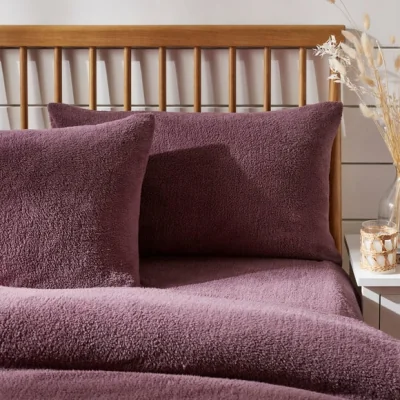 Dunelm Teddy Bear Standard Pillowcase Pair Teddy Thistle