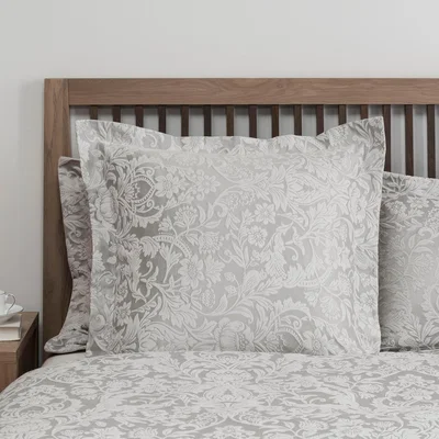 Dunelm Dorma Winchester Grey Continental Square Pillowcase Grey