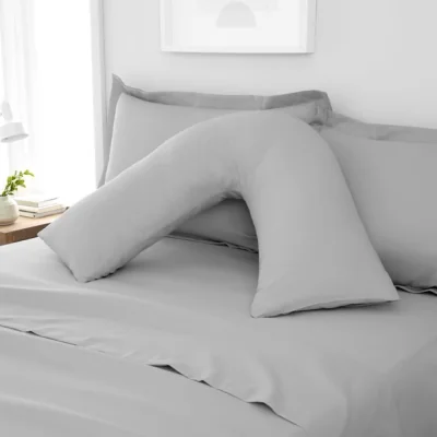 Dunelm Fogarty Soft Touch V-shape Pillowcase Platinum