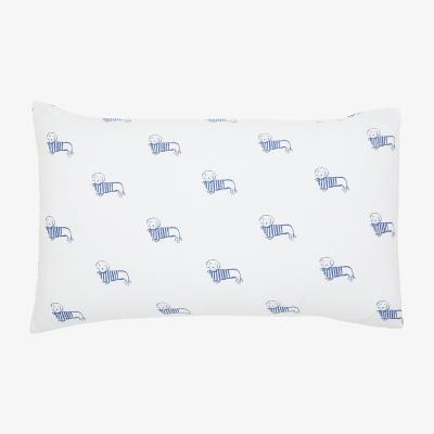 Dunelm Joules Coastal Chalk Sausage Dog 100% Cotton Housewife Pillowcase Pair MultiColoured