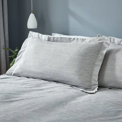 Dunelm Terrell Marl Oxford Pillowcase Blue