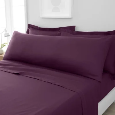 Dunelm Fogarty Soft Touch Large Body Pillowcase Plum Purple