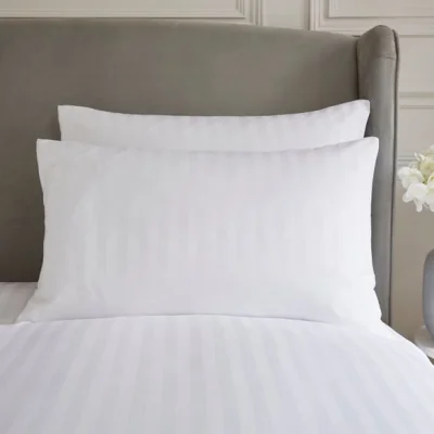 Dunelm Micro Stripe Standard Pillowcase Pair